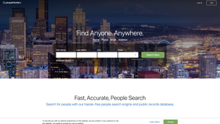 Website screenshot for PeopleFinders