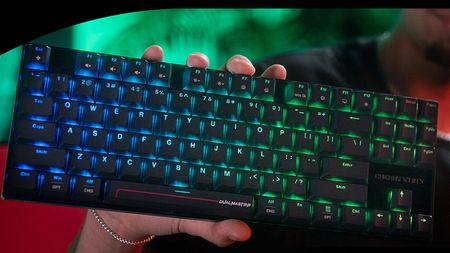 gaming keyboard with multicolored backlighting
