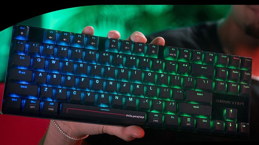 gaming keyboard with multicolored backlighting