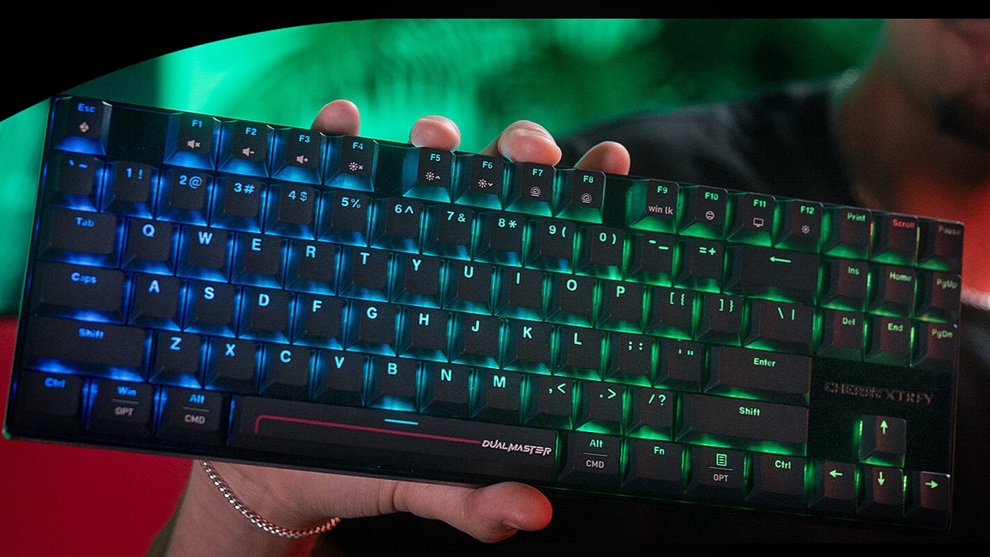 gaming keyboard with multicolored backlighting