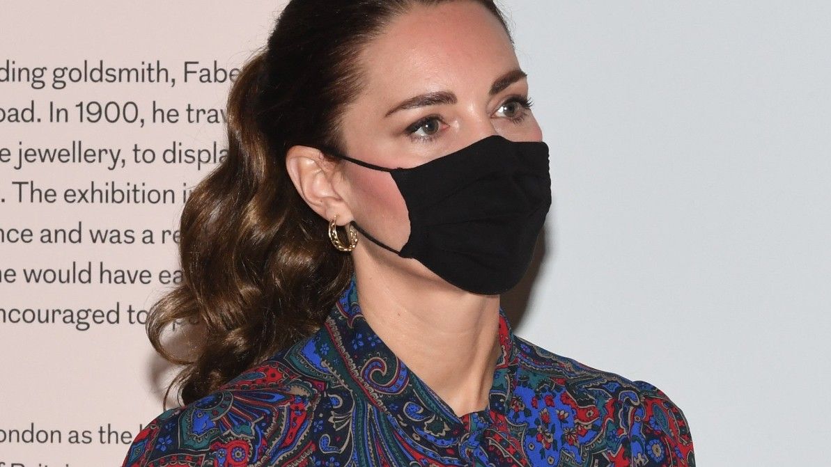 Catherine, Duchess of Cambridge visits the &quot;Faberge in London: Romance to Revolution&quot; exhibition at the Victoria and Albert Museum