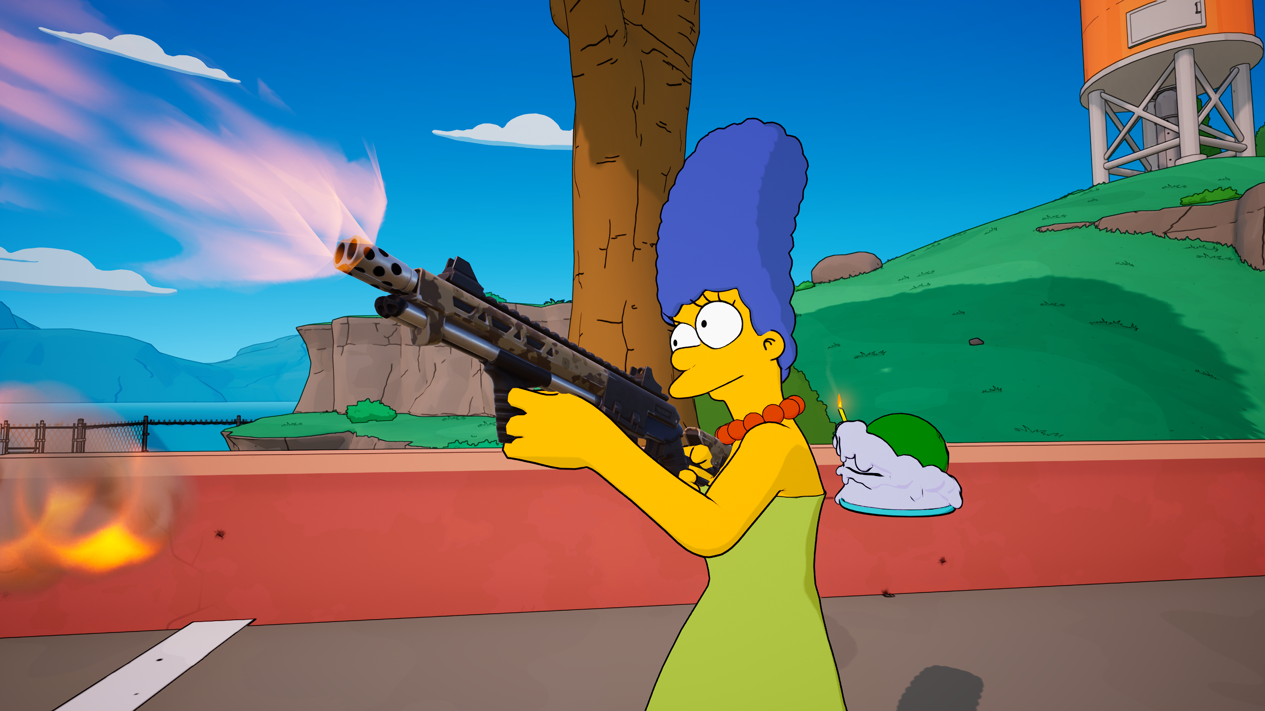 Fortnite The Simpsons mini season best weapons and loadout