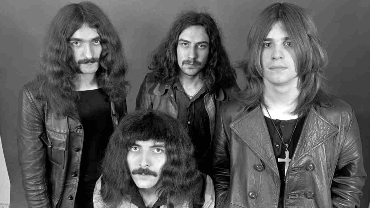 Black Sabbath posing for a photograph in 1970