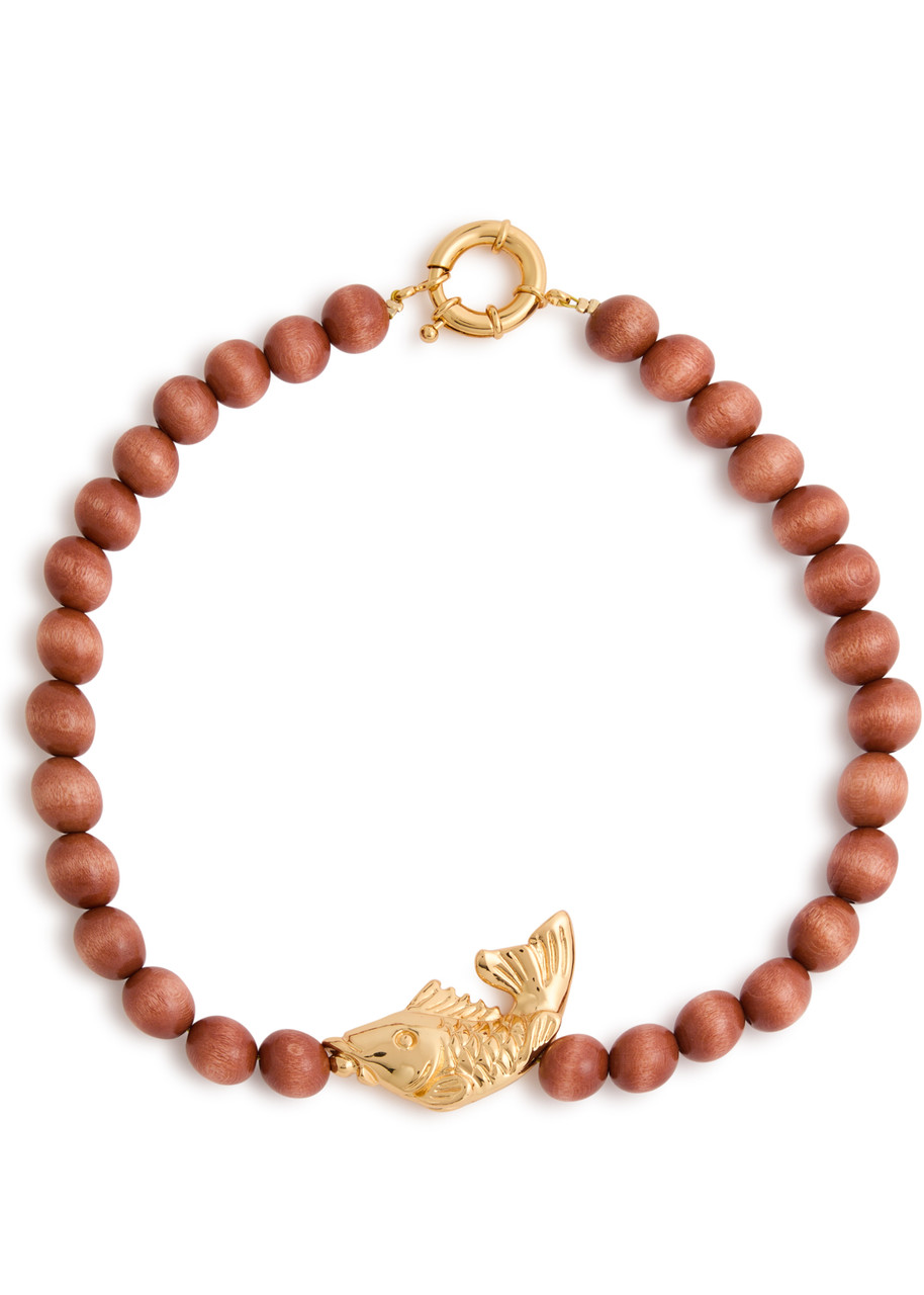 Fish Wooden-Beaded Necklace