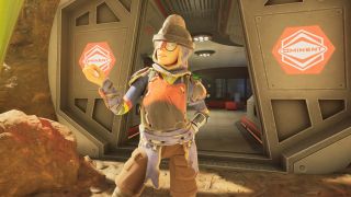 Grounded 2 best weapons armour: A character posing by looking at their nails sassily, while stnading outside an Ominent Ranger Outpost.