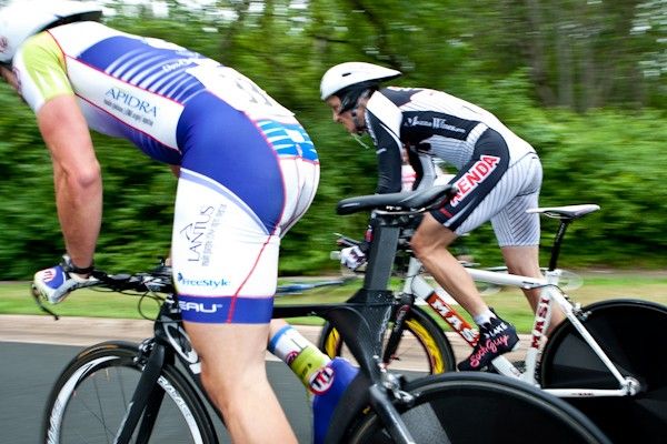 It was a drag race for some getting up the climb.