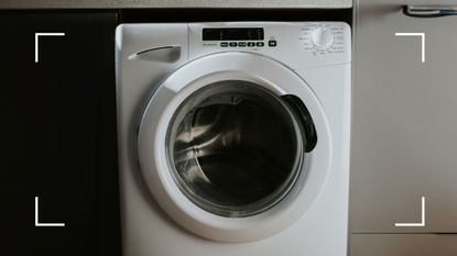 picture of washing machine in kitchen