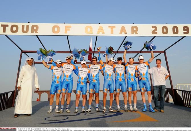 The Garmin team took the win in the TTT in 2009 Tour of Qatar