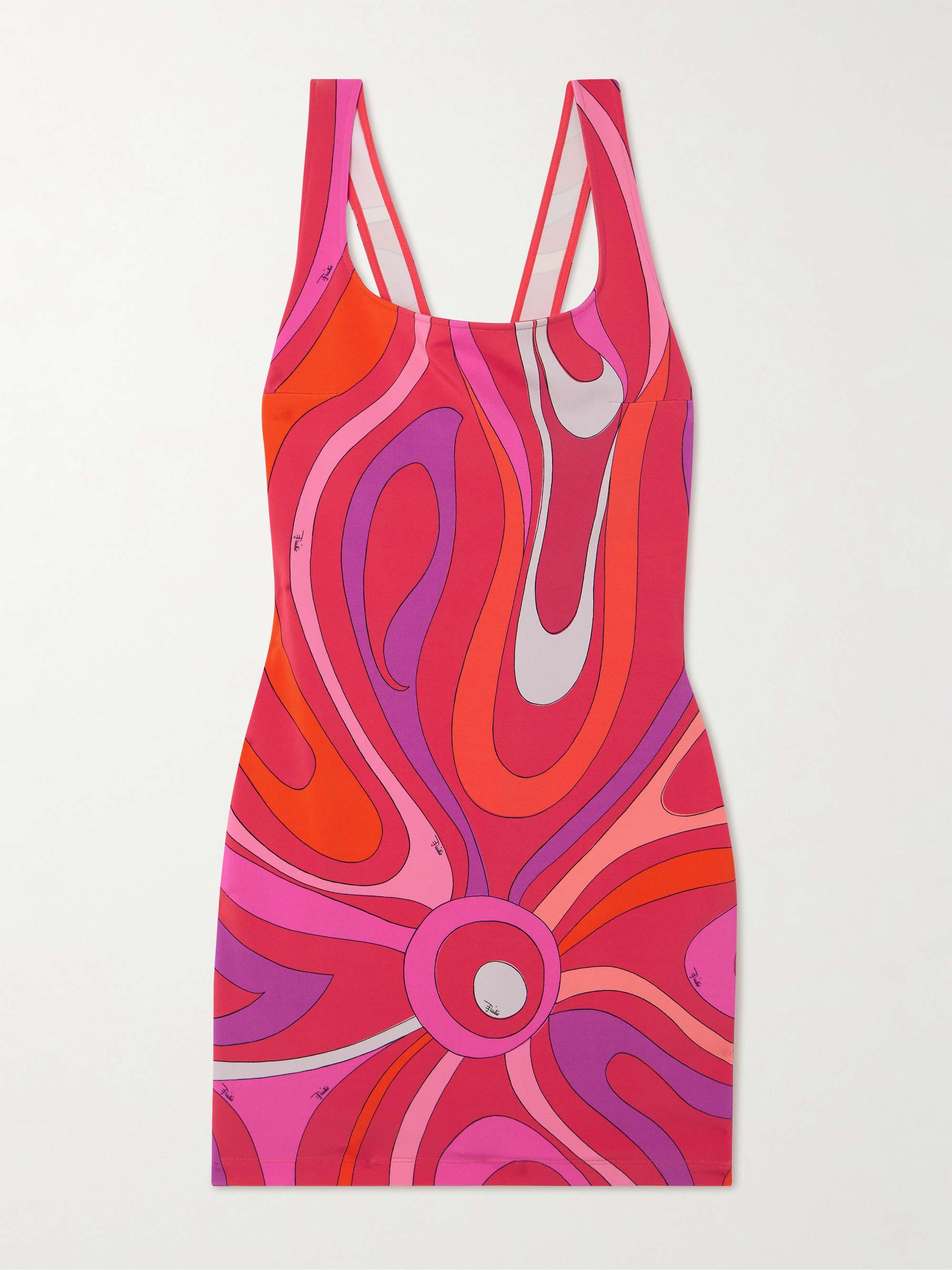 Printed stretch Jersey mini dress