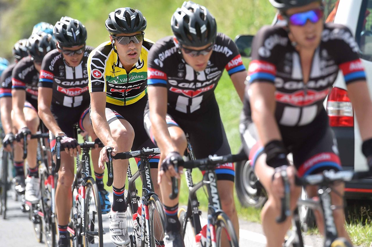Race leader Tom Dumoulin