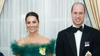 Princess of Wales and Prince William attend a dinner hosted by the Governor General of Jamaica
