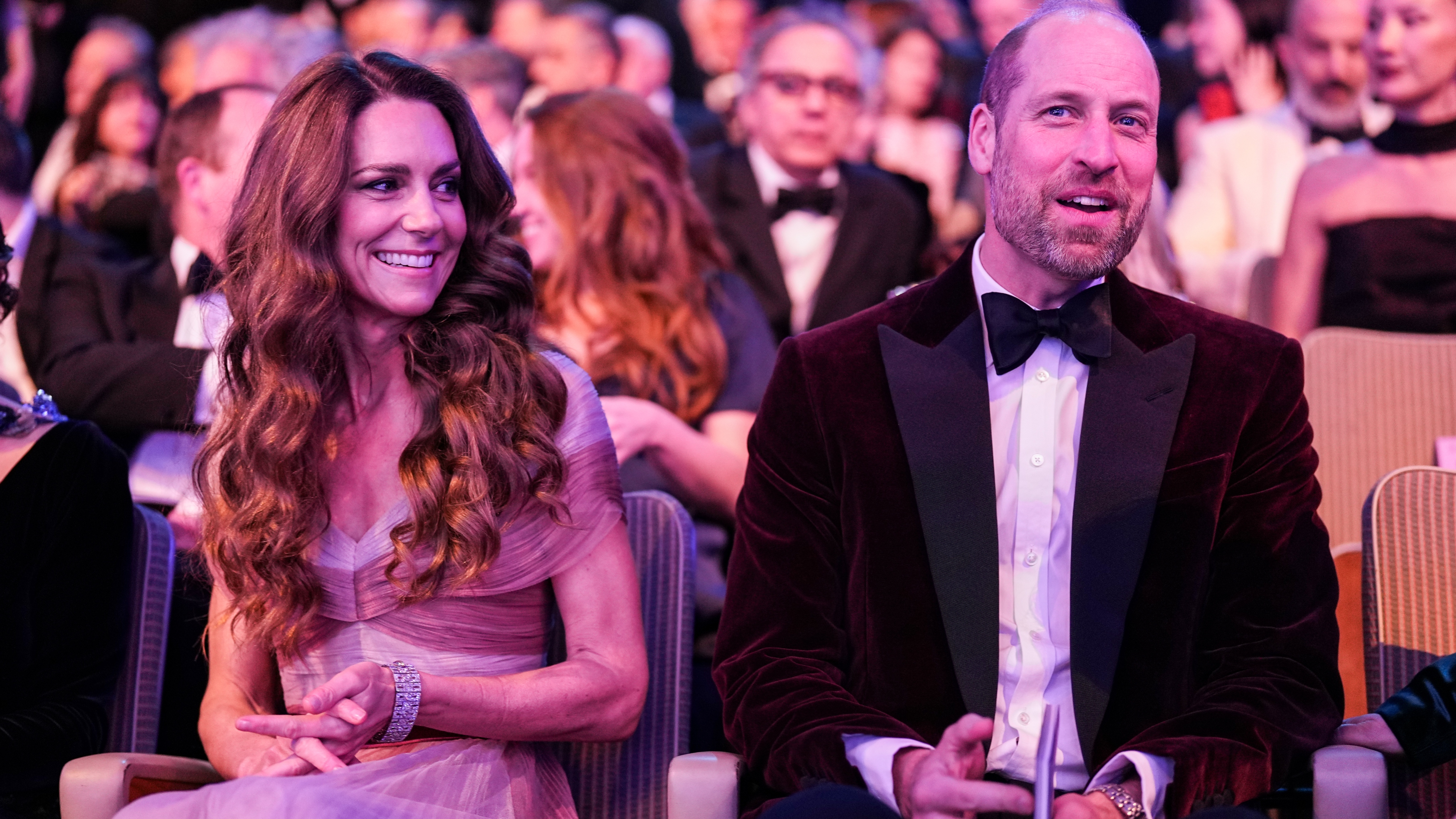 Catherine, Princess of Wales and William, Prince of Wales attend the 2026 EE BAFTA Film Awards