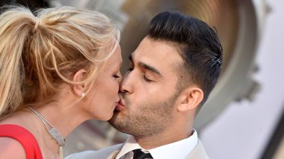 hollywood, california july 22 britney spears and sam asghari attend sony pictures once upon a time in hollywood los angeles premiere on july 22, 2019 in hollywood, california photo by axellebauer griffinfilmmagic