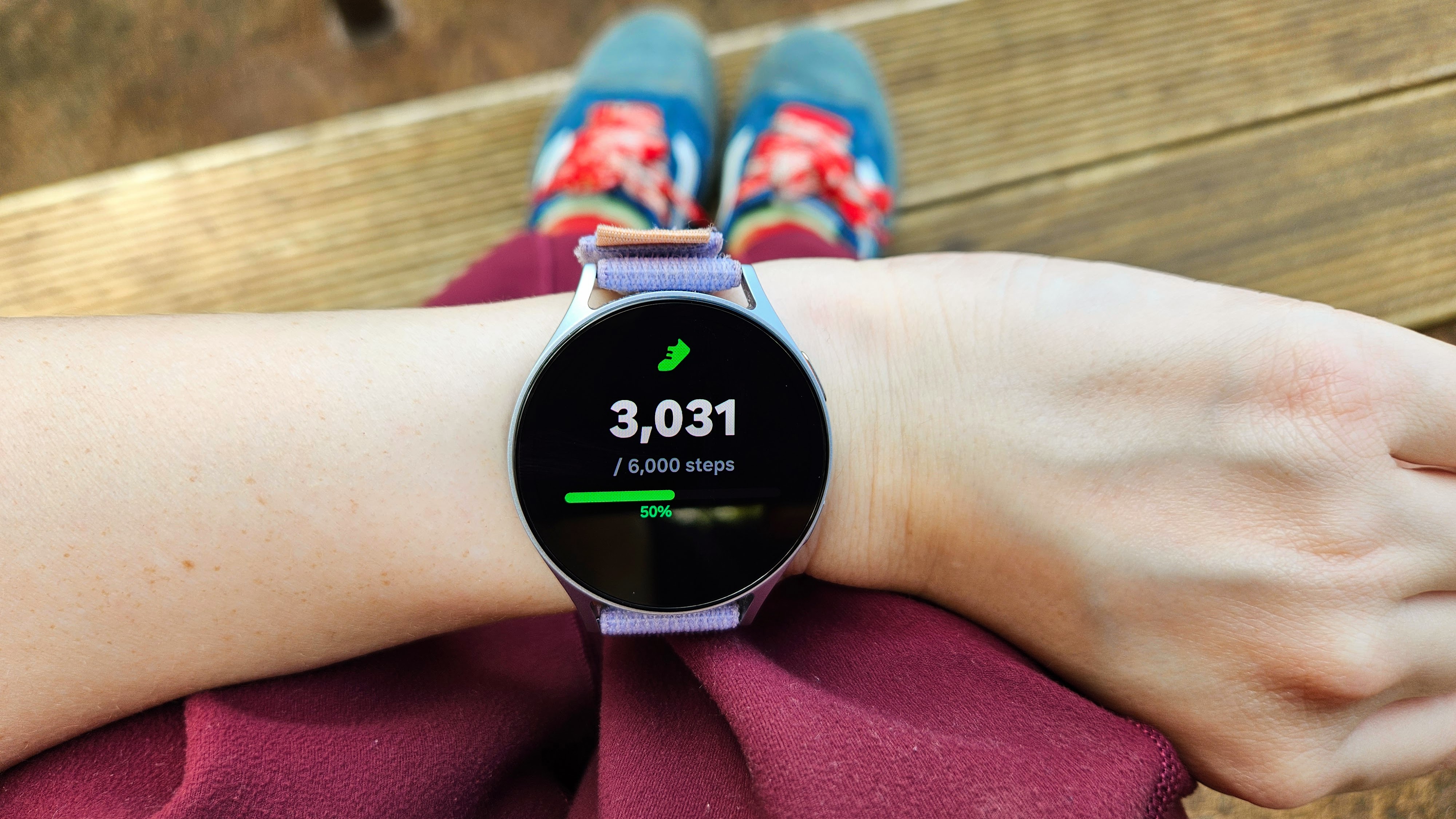 Daily step count on the Samsung Galaxy Watch 7