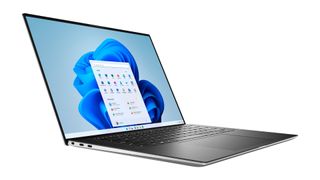 Dell XPS 15 15.6-inch laptop (16 by 9)_screen open, angled side view