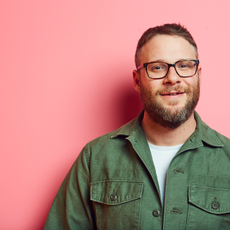 Hair, Eyewear, Facial hair, Face, Beard, Glasses, Green, Red, Moustache, Pink, 