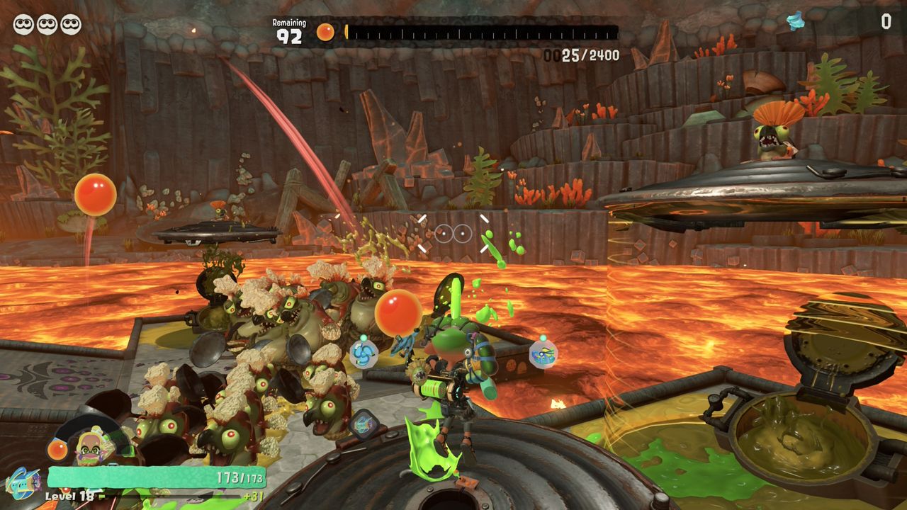 A colourful Nintendo shooting game