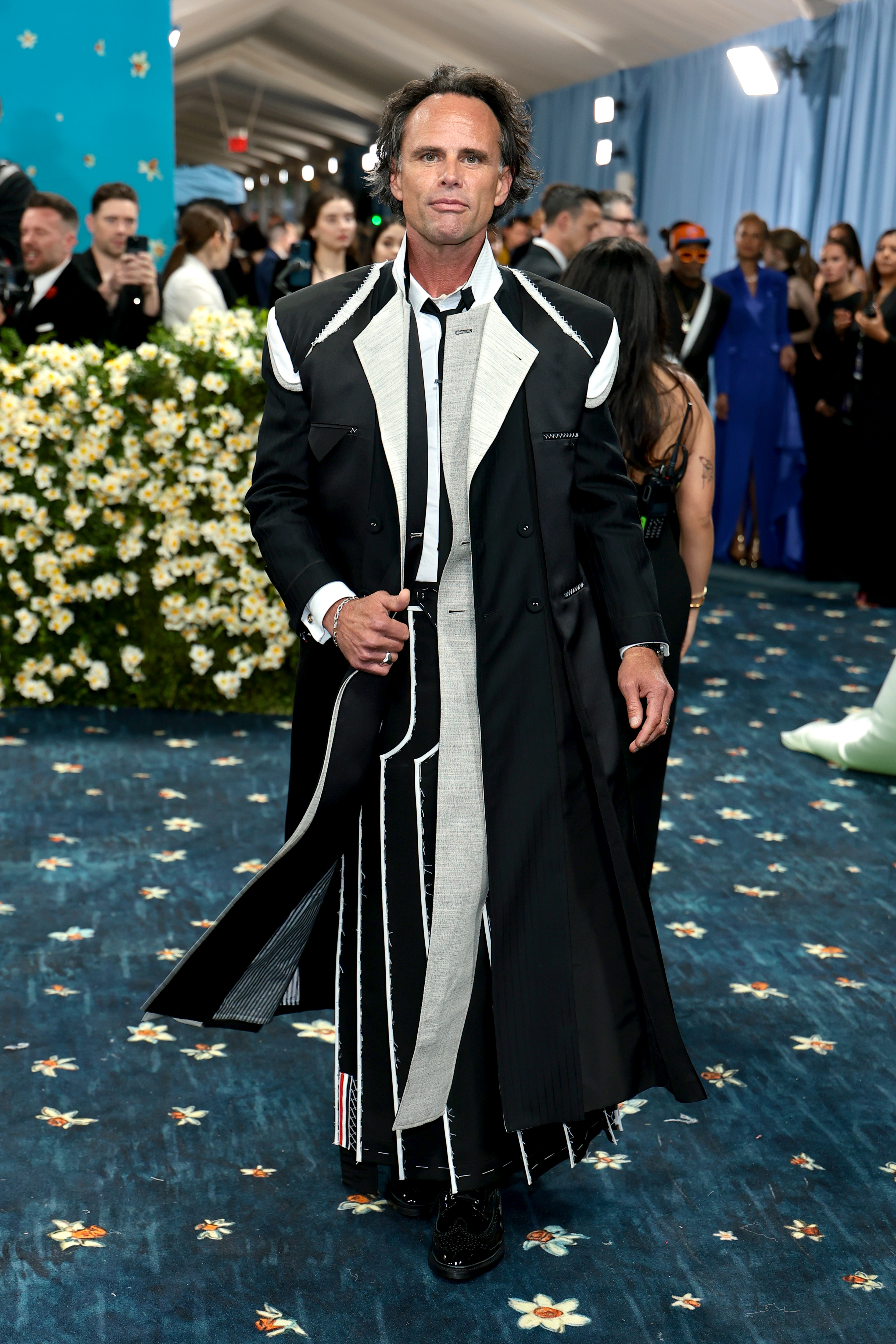 Walton Goggins attends the 2025 Met Gala Celebrating "Superfine: Tailoring Black Style" at Metropolitan Museum of Art on May 05, 2025 in New York City
