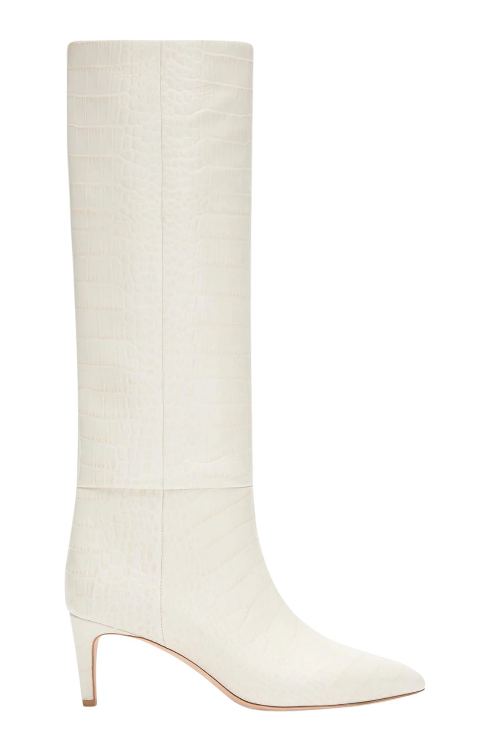 Paris Texas White Croc-effect Leather Boots