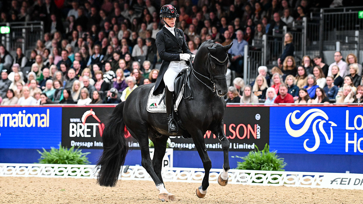 London Horse Show dressage freestyle results 2024: Isabel Freese riding Total Hope OLD into second