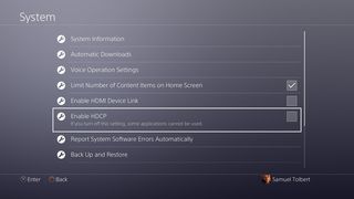Ps4 Enable Hdcp