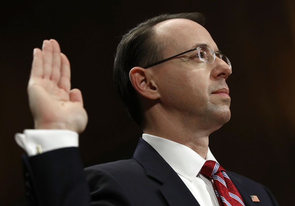 Deputy U.S. Attorney General nominee Rod Rosenstein.