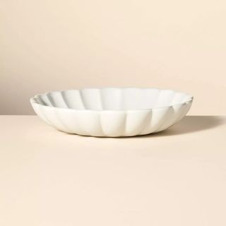 Scalloped Edge Stoneware Serving Bowl Cream - Hearth & Hand™ with Magnolia