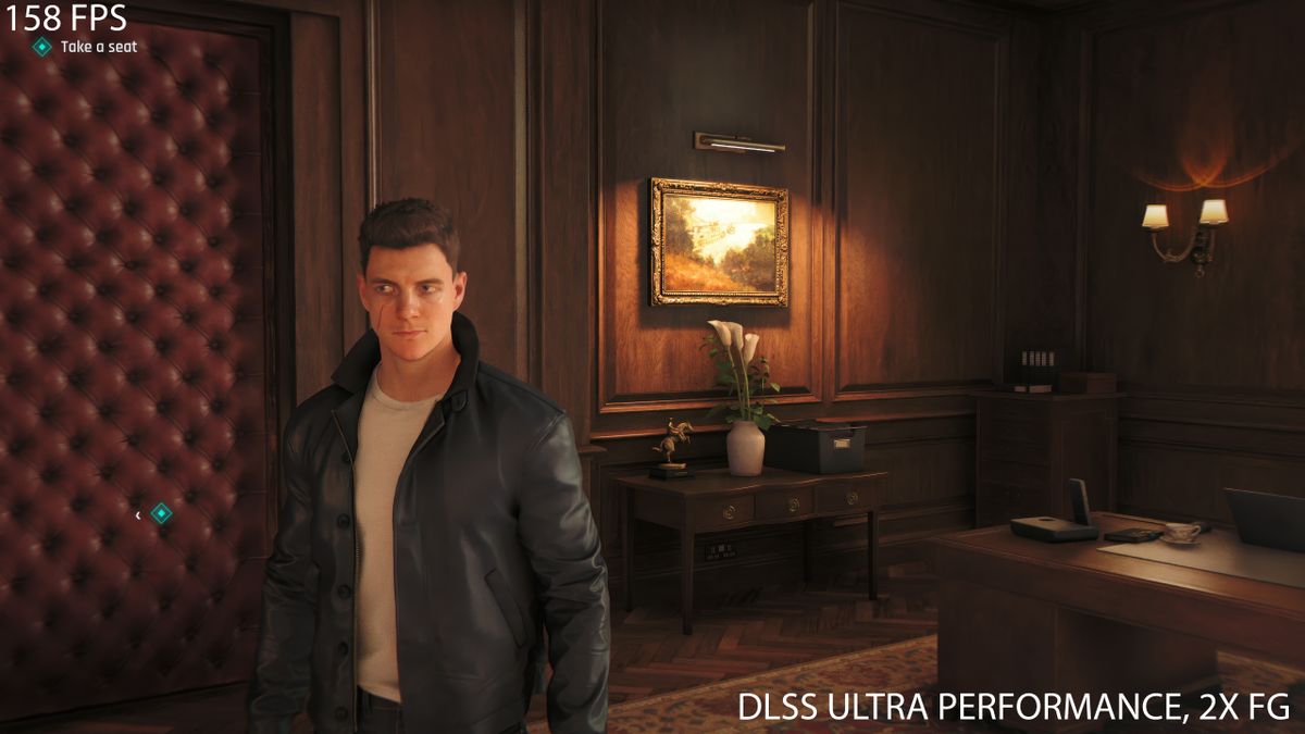 Screenshot of the game 007 First Light running on an Nvidia GeForce graphics card