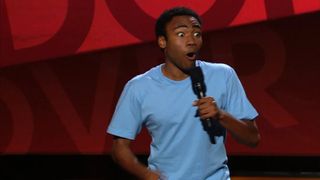 Donald Glover performing stand-up