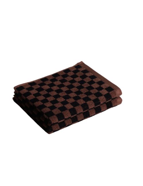 Josephine Hand Towel Tabac & Noir