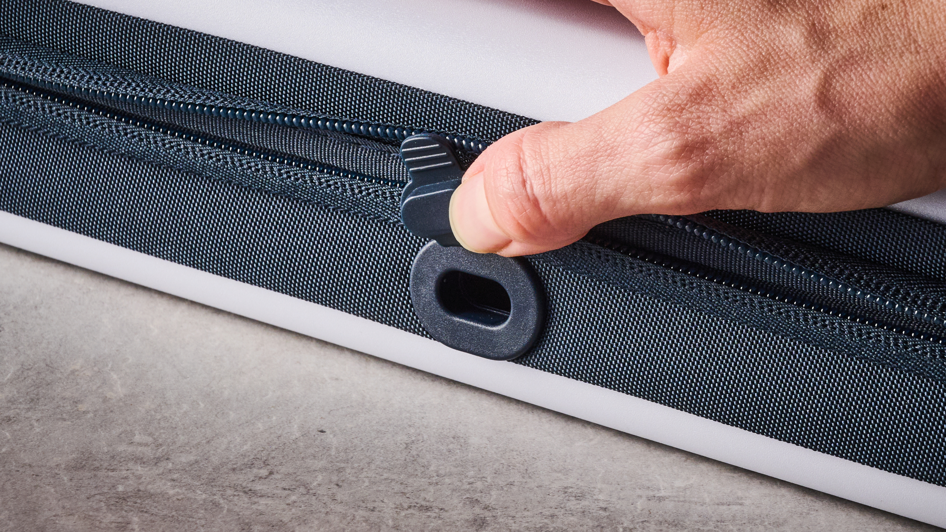 Cable passthrough port on the PowerA Protection Case for PS Portal