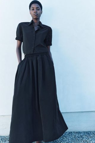 Zw Collection Voluminous Midi Skirt