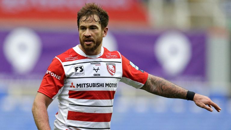 Danny Cipriani of Gloucester during the Gallagher Premiership Rugby match between London Irish and Gloucester Rugby at Madejski Stadium on February 22, 2020 in Reading, England