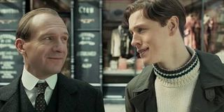 Ralph Fiennes and Harris Dickinson