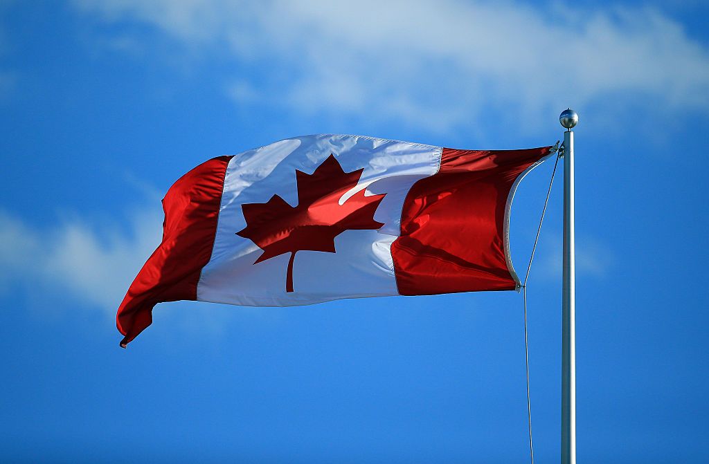 The Canadian flag.