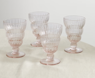 pink glassware