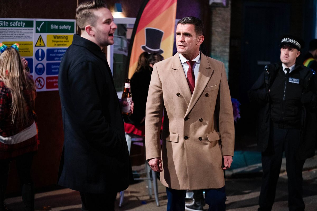 Jack Branning arrests Callum Highway