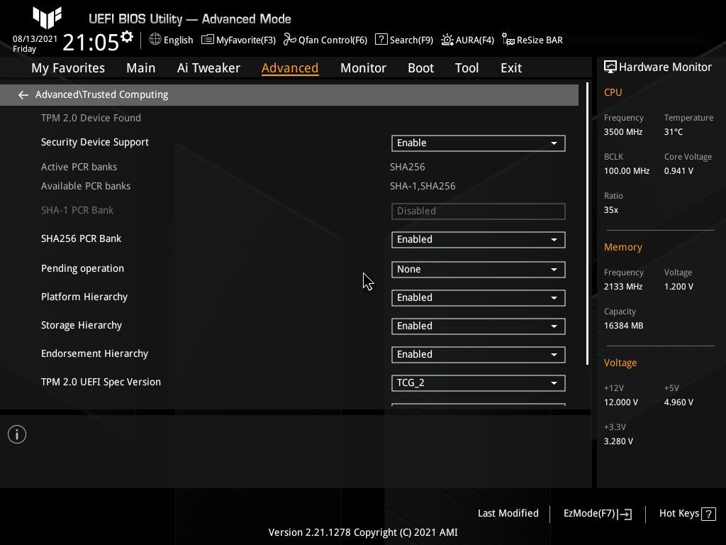 Asus TUF Gaming Z590-Plus WIFI