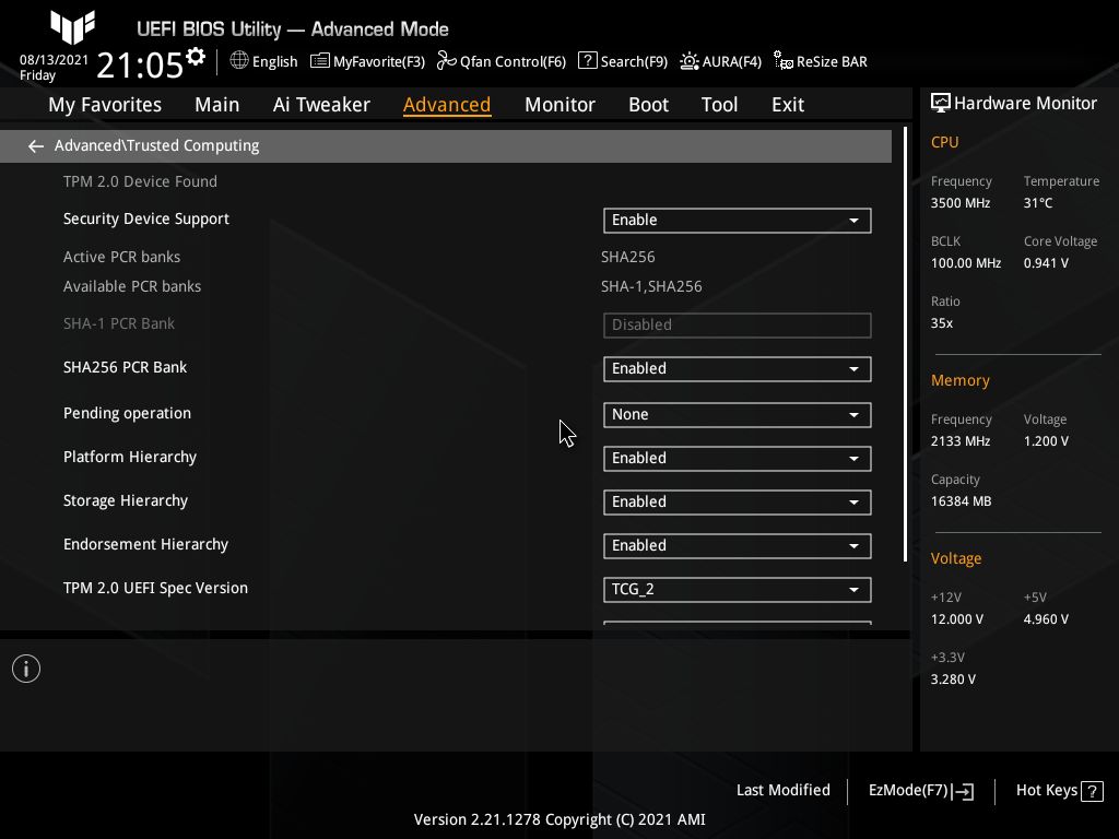 Asus TUF Gaming Z590-Plus WIFI