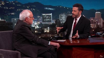 Bernie Sanders talks about the Brussels attack with Jimmy Kimmel