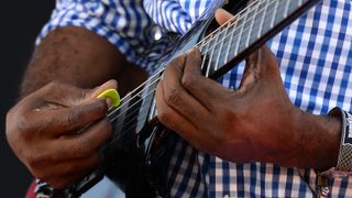 Guitarist Vernon Reid of Living Colour performs during the Life is Beautiful festival on October 27, 2013 in Las Vegas, Nevada. 