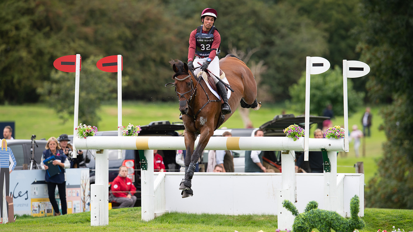 Dominic Schramm and Bolytair B at Burghley 2019.