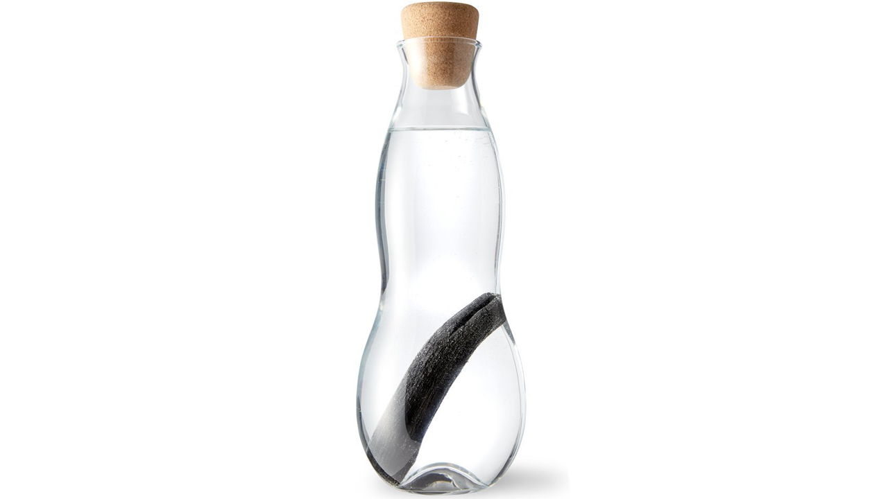 Black and Blum Charcoal Water Filter on white background