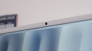 Close up of the iMac webcam