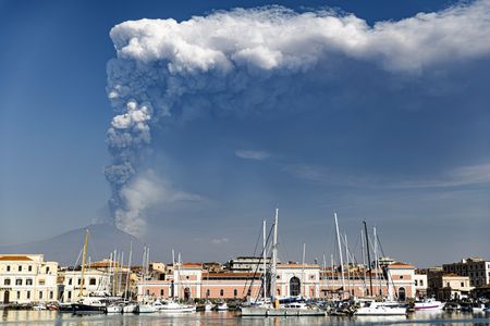 Mount Etna erupts in 2021. 