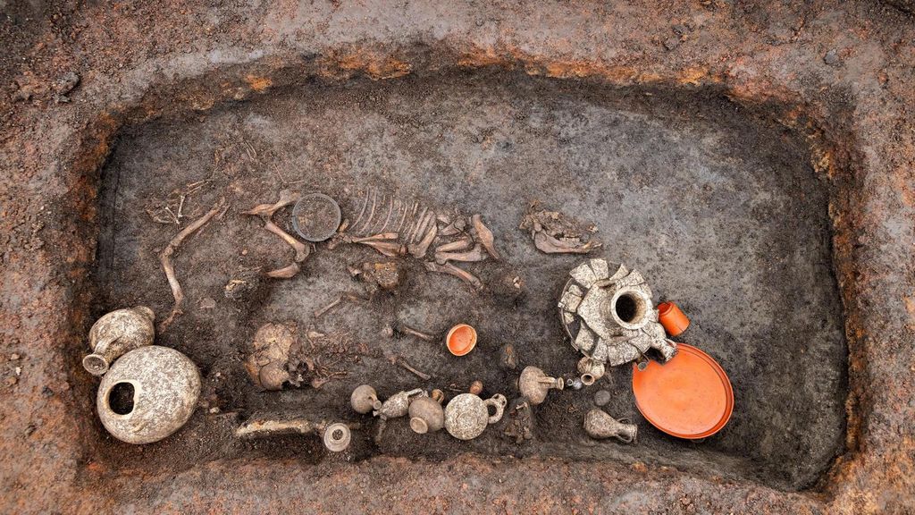 Puppy and toddler found in 2,000-year-old burial