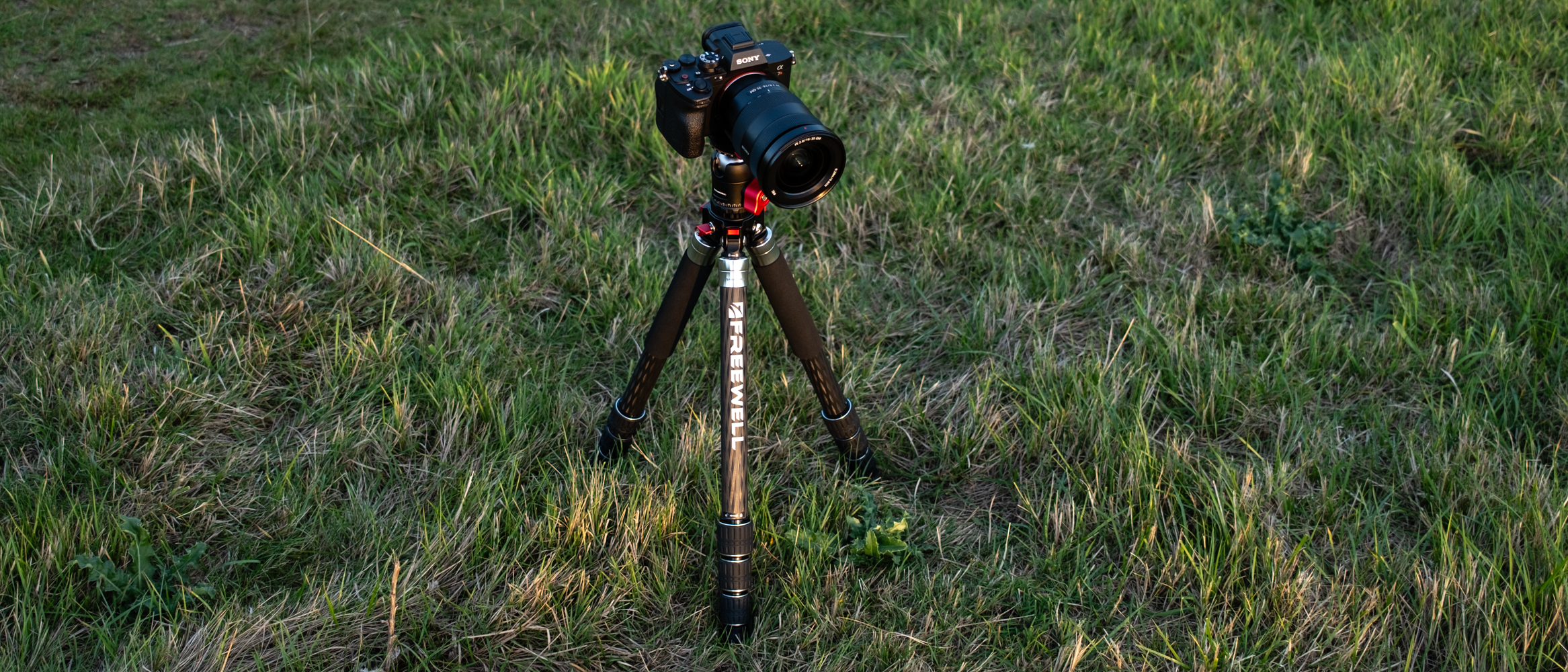 Freewell Real Multi Tripod 5-in-1 in a field