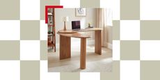 Dunelm Ludo Swivel Desk, Mango Wood