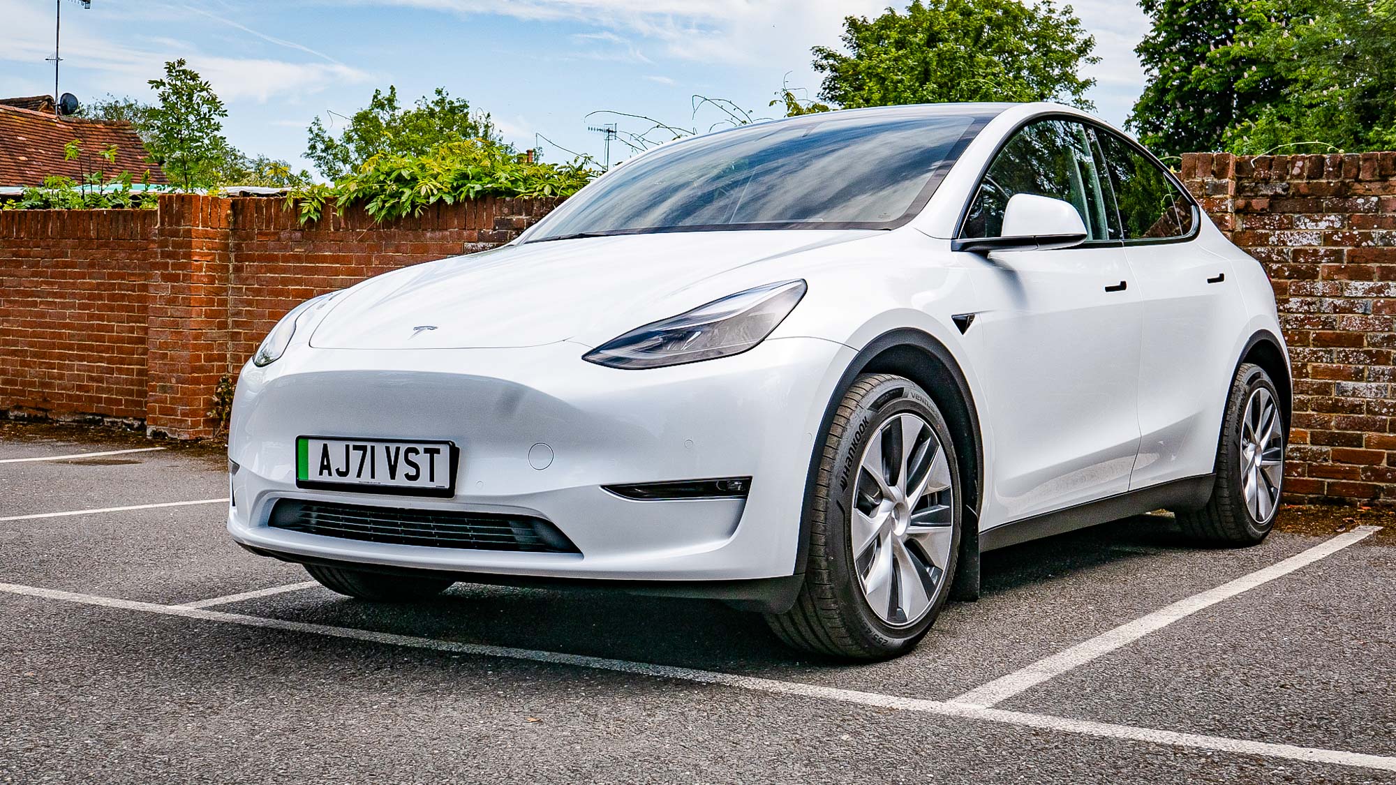 Tesla Model Y parked outside