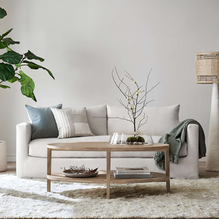 slipcover sofa in a lifestyle image